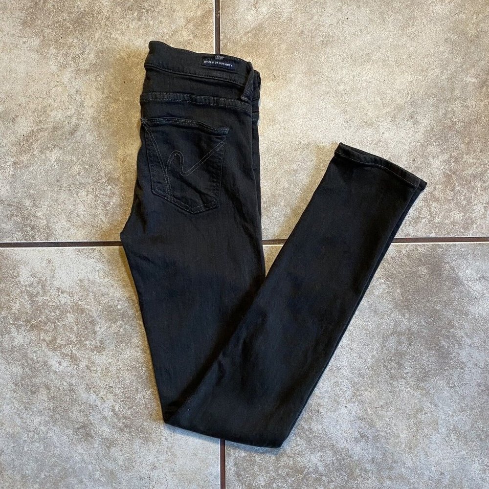 Citizens Of Humanity Women’s Pants 28 Avedon Skinny Leg Denim Jeans Black